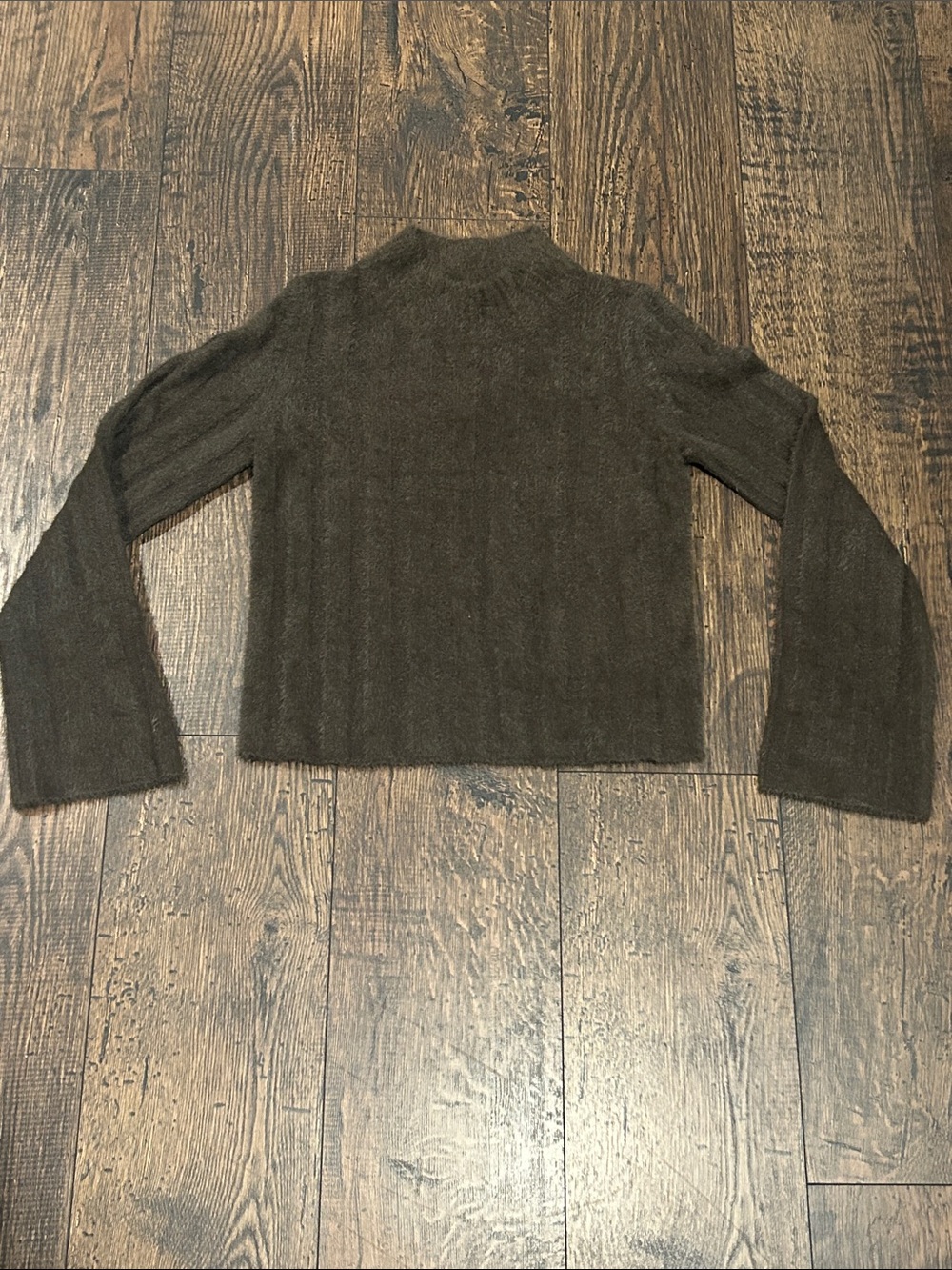 Gentle Fawn Dark Brown Fuzzy Crewneck Sweater